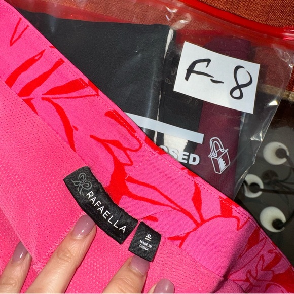 Rafaella NWT! Ladies Stretch Skort With Pockets In Carmine Rose Size XL - Picture 8 of 13